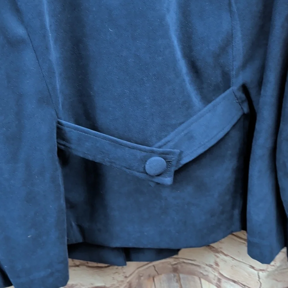 Jessica Howard Navy Button-Up Blazer 16W Nwt - Picture 6 of 7